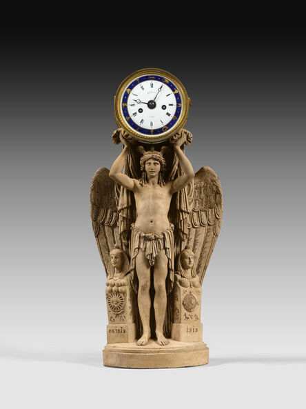 Louis-Simon Boizot, ‘Terracotta clock’, circa 1800