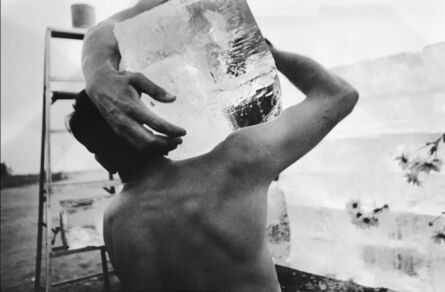 Dennis Hopper, ‘Allan Kaprow, Fluids, L.A., (ice block on shoulder)’, 1967