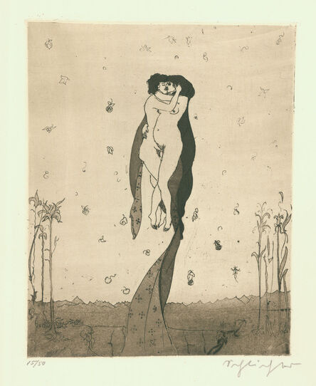 Rudolf Schlichter, ‘Schwebendes Liebespaar’, c. 1913