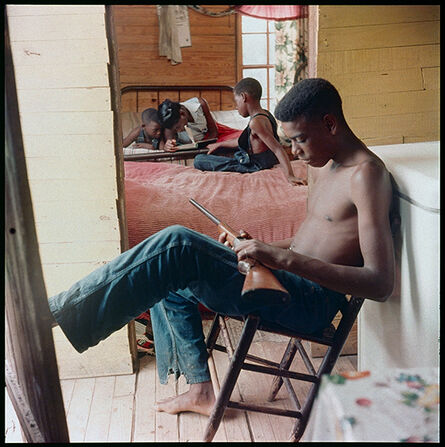 Gordon Parks, ‘Willie Causey, Jr., with Gun During Violence in Alabama, Shady Grove, Alabama’, 1956