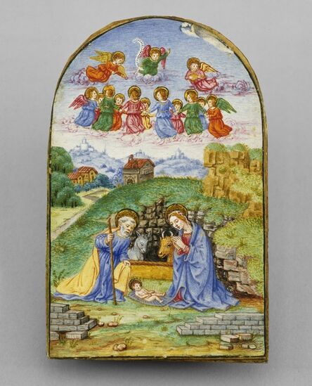 ‘Pax with a Miniature of the Nativity’, ca. 1480 (pax frame); c. 1850/1875 (miniature)
