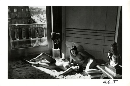 Helmut Newton, ‘SIGNED Mannequins Reclining’, 1977