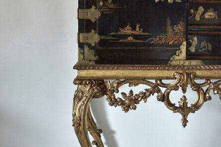 Unknown, ‘A Chinese export lacquer cabinet on its original George III carved gilt stand.’, ca. 1700 and 1760 respectively 