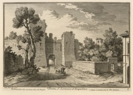 Giuseppe Vasi, ‘Porta S. Lorenzo ot Esquilina’, 1747