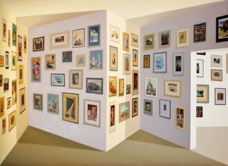 Patrick Hughes, ‘Picture Library ’, 1994