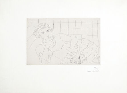 Henri Matisse, ‘Jeune femme et son chien’, 1929