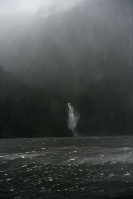 Jem Southam, ‘A Sudden Squall, The Stirling Falls, Milford Sound, New Zealand, Autumn’, 2018