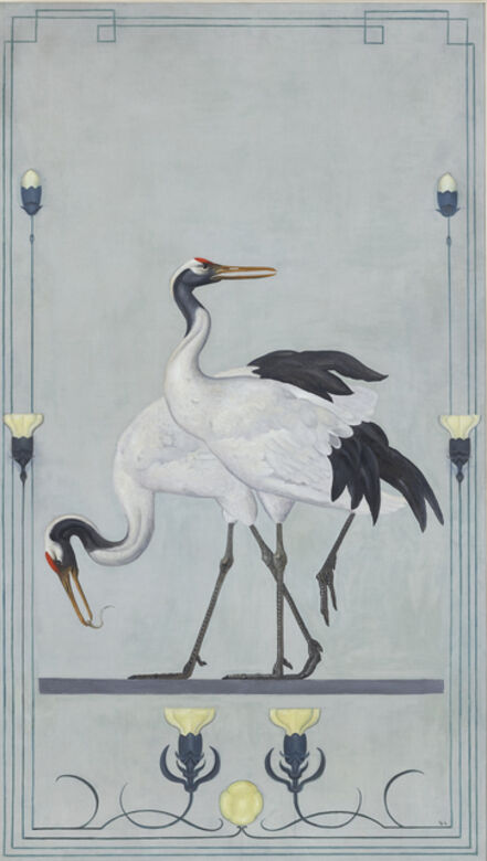 Willem Adriaan van Konijnenburg, ‘Japanese Cranes’, ca. 1899