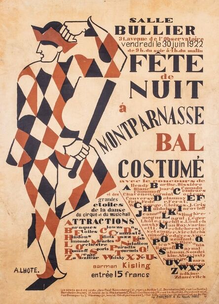 André Lhote, ‘Salle Bullier-fete de nuit à Montparnasse’, 1922