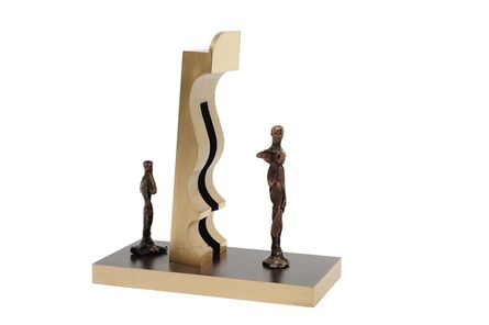 Norma Redpath, ‘Door to the Unknown, Monolith (maquette with two figures)’, ca. 1982