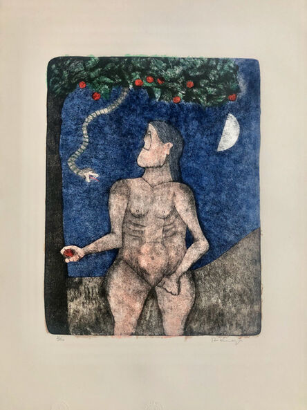 Rufino Tamayo, ‘Adam and Eve (Adan y Eva) from the 90th Anniversary suite (90 Aniversario)’, 1990