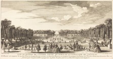 Jean-Baptiste Rigaud, ‘Vue du Bassin de Latone Prise du Bord de la Terrasse du Chateau’