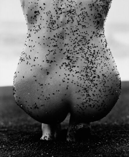 Herb Ritts, ‘Female Nude with Black Sand, Hawaii’, 1989