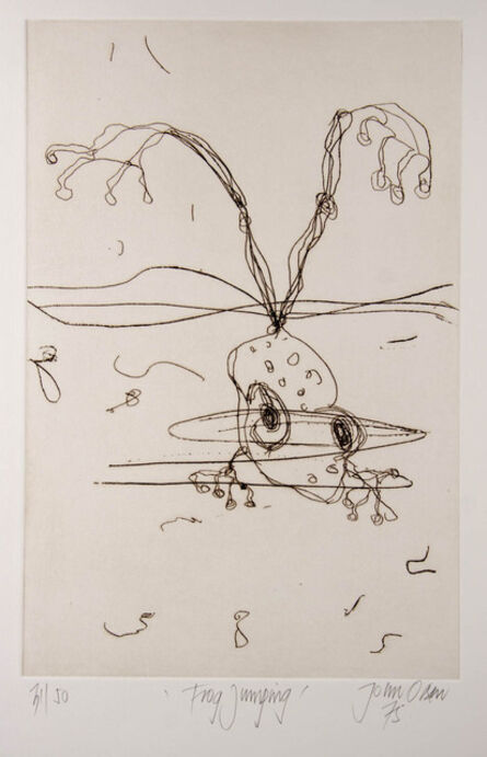 John Olsen (b.1928), ‘Frog Jumping’, 1975