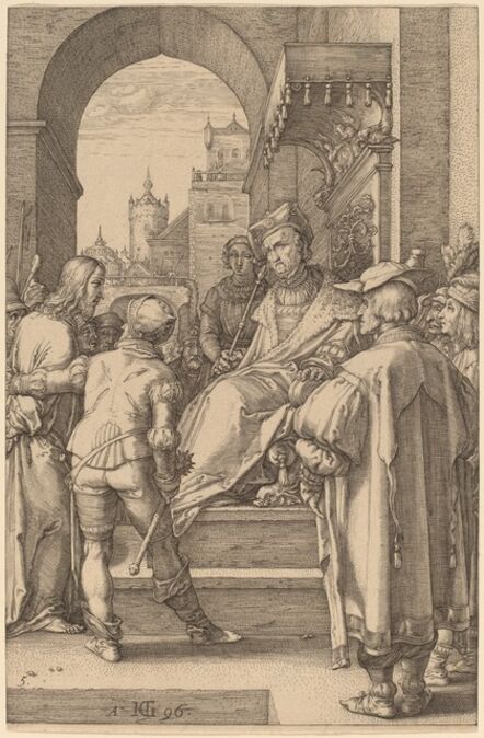 Hendrik Goltzius, ‘Christ before Pilate’, 1596