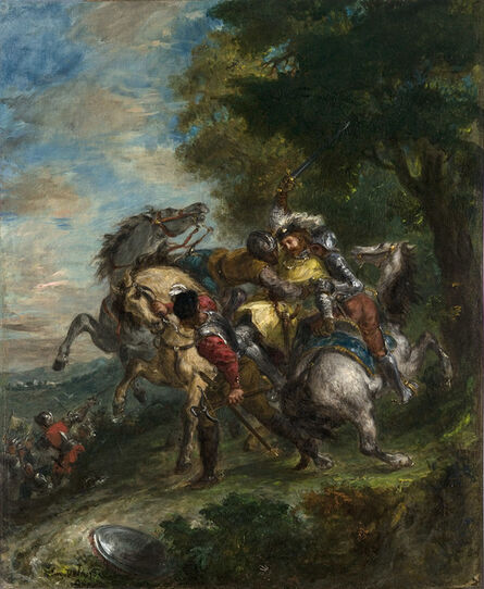 Eugène Delacroix, ‘Weislingen Captured by Goetz's Men’, 1853