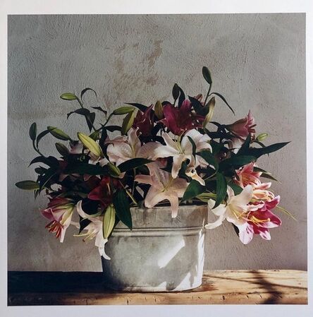 Peter C. Jones, ‘Basket of Lilies, Large Format Flowers Photo 24X20 Color Photograph Beach House’, 2000-2009