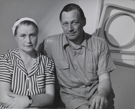 Herbert Matter, ‘Aino Marsio‐Aalto and Alvar Aalto in the Artek‐Pascoe showroom, New York’, 1940