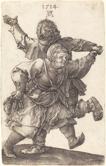 Albrecht Dürer, ‘Peasant Couple Dancing’, 1514
