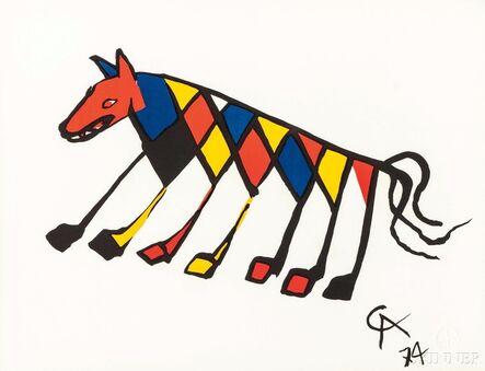 Alexander Calder, ‘Five Plates from the Suite Flying Colors: Beastie, Skybird, Friendship, Skyswirl’, 1974