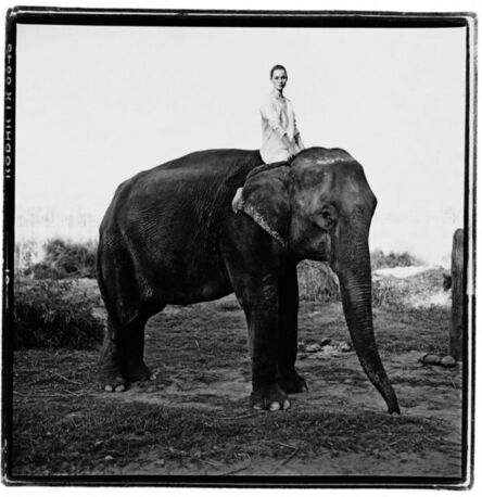 Arthur Elgort, ‘Kate Moss on Elephant, Nepal, British Vogue’, 1993