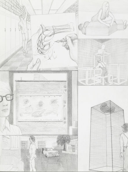 Jim Shaw, ‘Dream Drawing: In a high school hallway’, 1995