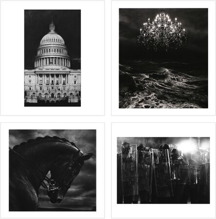 Robert Longo, ‘1. Untitled (Capitol Detail) 2. Untitled (Throne Room) 3. Untitled (Bucephalus) 4. Untitled (Riot Cops)’, 2017