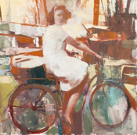 Patrick Lee (b. 1972), ‘Girl on a Bike’, 2019