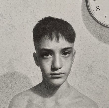 Lewis Chamberlain, ‘Boy and clock’, 2020