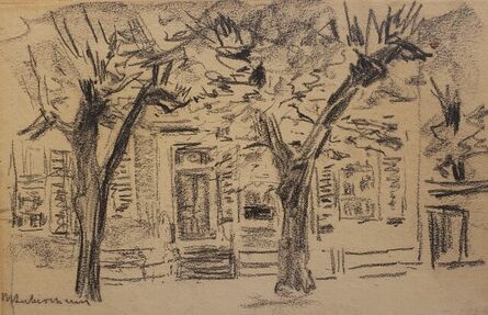 Max Liebermann, ‘A House Behind a Pair of Trees’, Late 19th Century
