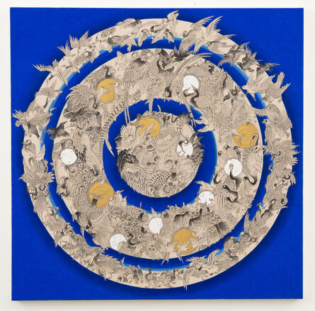 Pema Rinzin, ‘Bird Mandala (Blue)’, 2016