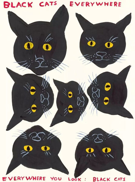 David Shrigley, ‘BLACK CATS’, 2021