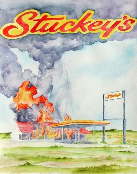Scott Winterrowd, ‘Stuckey's on Fire, Tucumcari, NM’, 2016