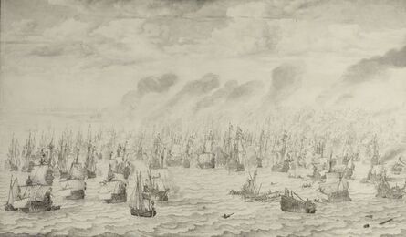 Willem van de Velde the Elder, ‘The Battle of Terheide’, 1657