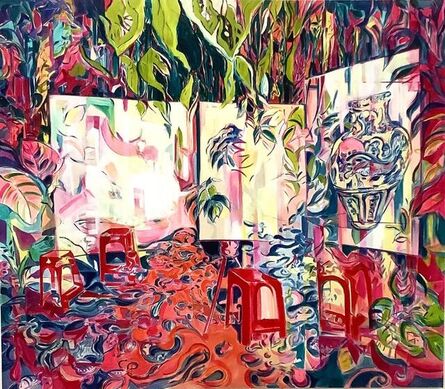 Emi Avora, ‘Outside Studio ’, 140 x 160 cm 