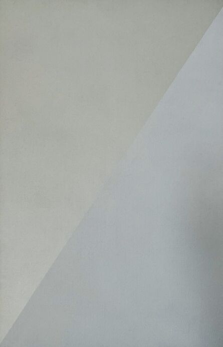 Lothar Quinte, ‘Spiegelbild diagonal Weißgrau ’, 1998