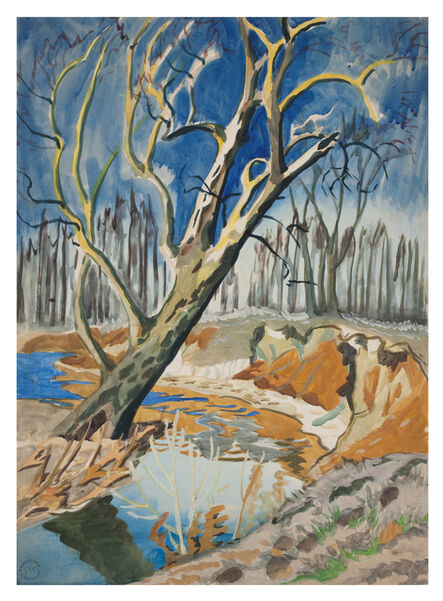 Charles Ephraim Burchfield, ‘Tree and Brook’, ca. 1917