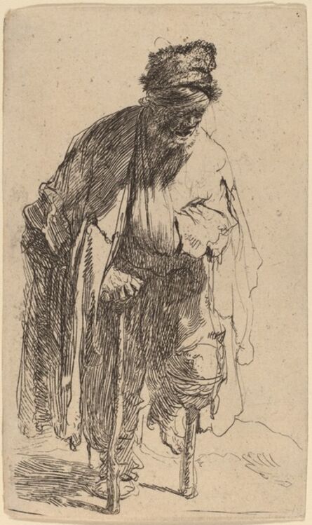 Rembrandt van Rijn, ‘Beggar with a Wooden Leg’, ca. 1630