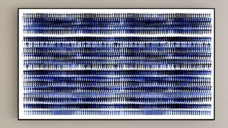 Michal Rovner, ‘Cipher Mechanism (Blue Ink)’, 2018
