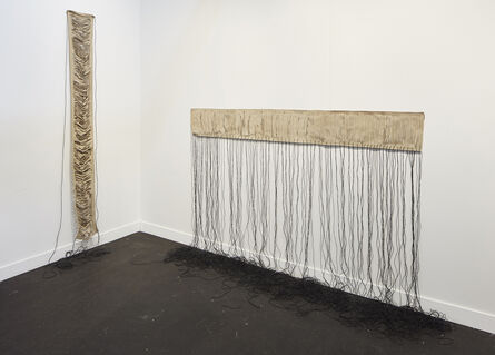 Leonor Antunes, ‘folded back against the pillars’, 2008