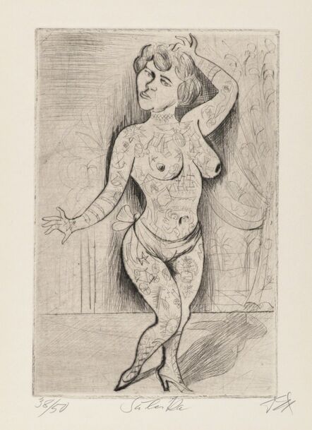 Otto Dix, ‘Maud Arizona  (Suleika, The Tattooed Wonder)’, 1922