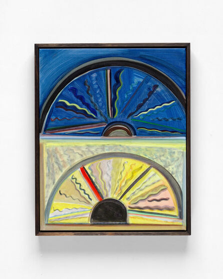 Emily Ferretti, ‘Steering wheel at night and day’, 2019