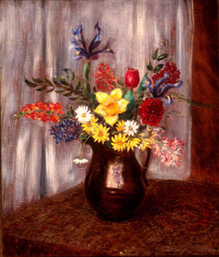 John Steuart Curry, ‘Flowers in a Copper Jug #2’, 1944