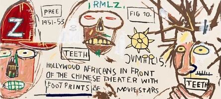 Jean-Michel Basquiat, ‘Hollywood Africans in front of the Chinese Theater with Footprints of Movie Stars’, 1983