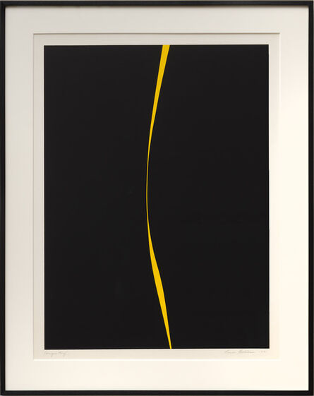 Lorser Feitelson, ‘Untitled (Black with Yellow Line)’, 1971