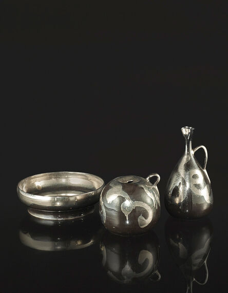 Jean Besnard, ‘Two Handled Vases and a Coupe’, circa 1930