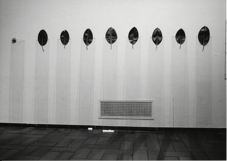 Keiji Uematsu, ‘Nine glass plates -  Eight leaves - One stone’, 1977/ 2014