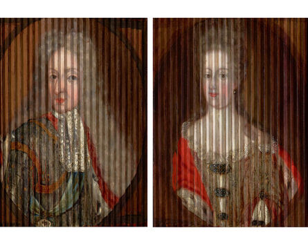 Gaspar Antoine de Bois-Clair, ‘Double Portrait of King Frederik IV and Queen Louise of Mecklenburg-Güstrow of Denmark’, ca. 1700