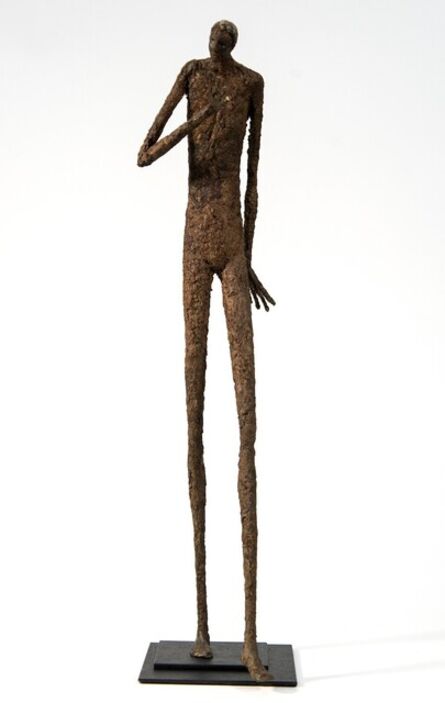 Paul Duval, ‘Anatole Le Brun - elongated, expressive, figurative, male, paper mache sculpture’, 2020