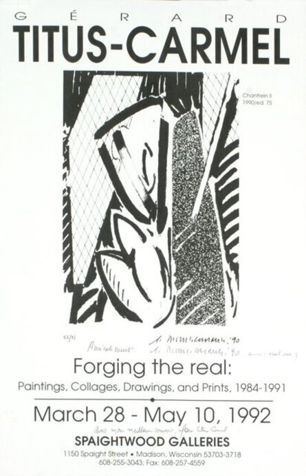 Gérard Titus-Carmel, ‘Forging the Real’, 1992